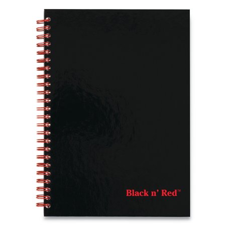 BLACK N RED Hardcover Twinwire Notebook, 1 Sub, Wide/Legal, Blk/Rd, 9.88x7, 70 Sht 400110532